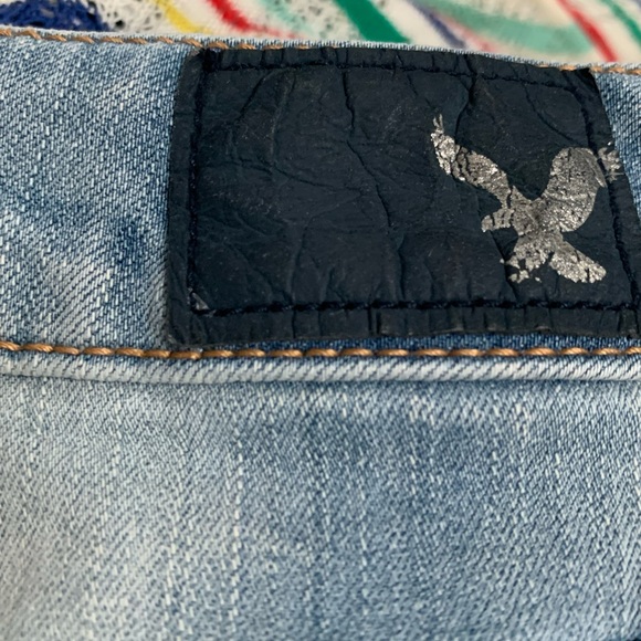 America Eagle High Rise Shortie Jean Shorts - Picture 6 of 9